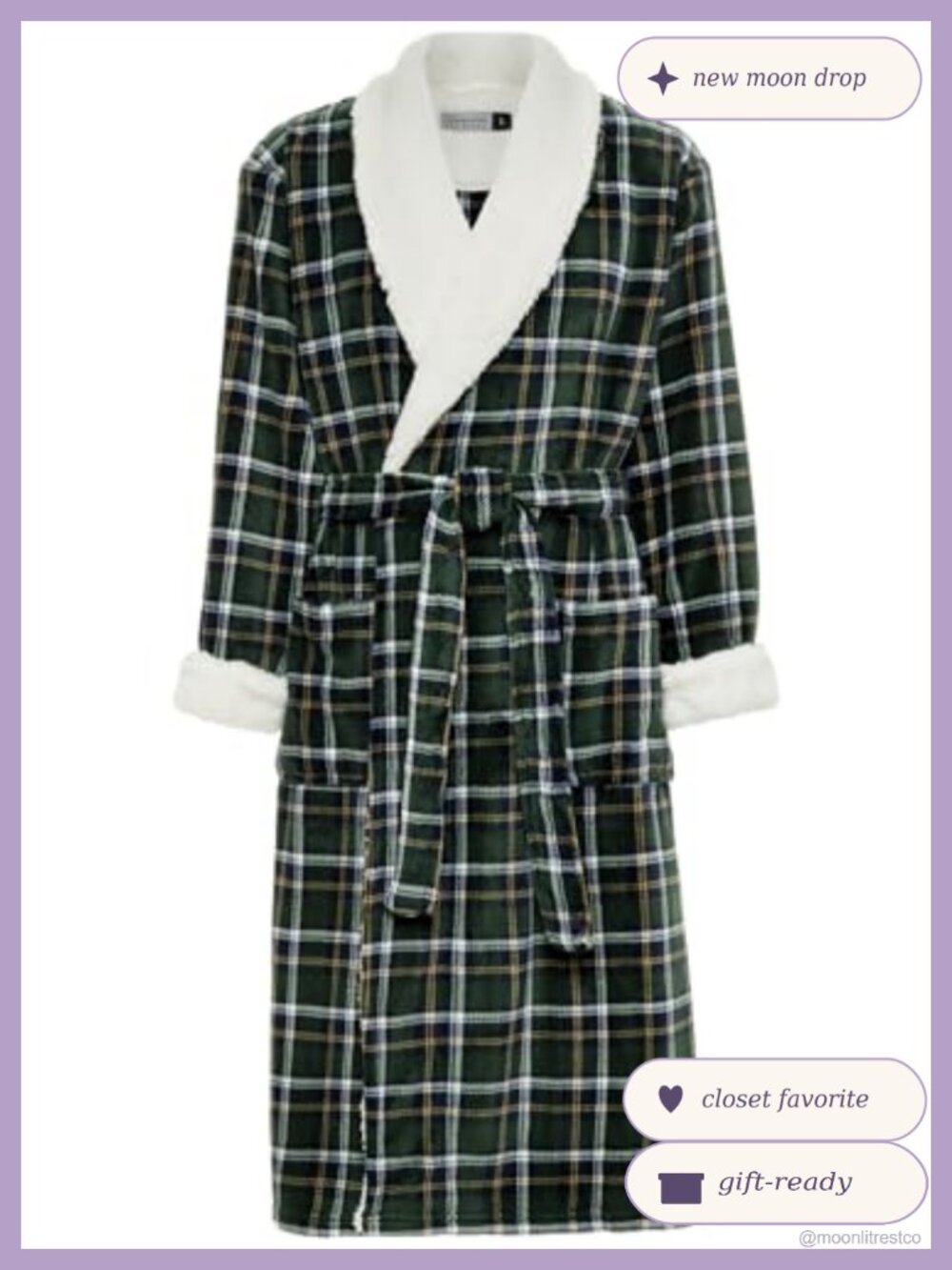 Sherpa Robe Long Sleeve Plush Fleece Bathrobe Shawl Collar Cozy Warm